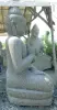  Product image 5 of the product “Seated Buddha Dharmachakra, 206 cm Height, Basanite, Natural Green ”